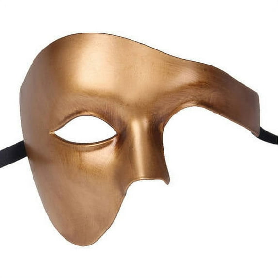 Luxury Mask Phantom Of The Opera Half-Face Masquerade Mask, Vintage Design