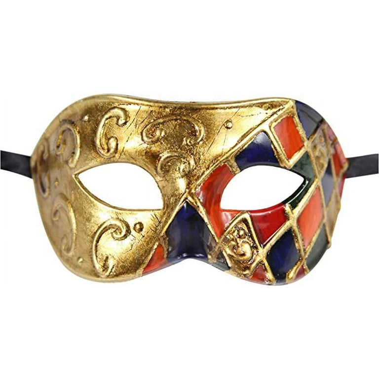 Luxury Mask – Premium Quality Venetian Party Masquerade Mask for Men & Women  – Masquerade Ball – Prom Mardi Gras - Halloween 