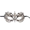 thumbnail image 1 of Luxury Mask – Pretty Laser Metal Women’s Mask (8 x 4”) – Intricate Masquerade Ball Accessory – Premium Rhinestone Detailing, 1 of 1