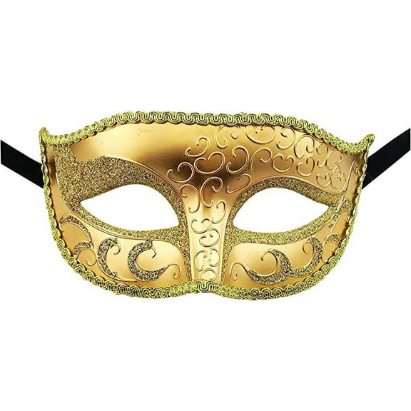 Luxury Mask – Unisex Venetian Mens and Womens Masquerade Mask – Decorative Accessory – Men & Women – Mardi Gras Party Gift