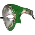 thumbnail image 1 of Luxury Mask Vintage Phantom of the Opera Mask – Venetian Half Face Mask – Costume Party, Masquerade Ball Carnival Mardi Gras, 1 of 2