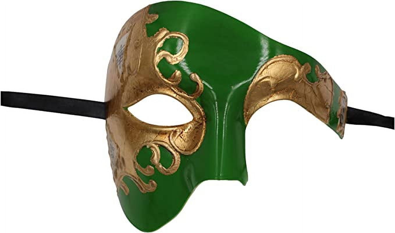 Masquerade Mask For Men Phantom Of The Opera Mask Prom Mardi Gras Haloween  Venetian Half Face Mask - Yahoo Shopping