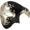 thumbnail image 1 of Luxury Mask Vintage Phantom of the Opera Mask – Venetian Half Face Mask – Costume Party, Masquerade Ball Carnival Mardi Gras, 1 of 2