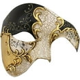 thumbnail image 1 of Luxury Mask Vintage Phantom of the Opera Mask ? Venetian Half Face Mask ? Costume Party, Masquerade Ball Carnival Mardi Gras, 1 of 2
