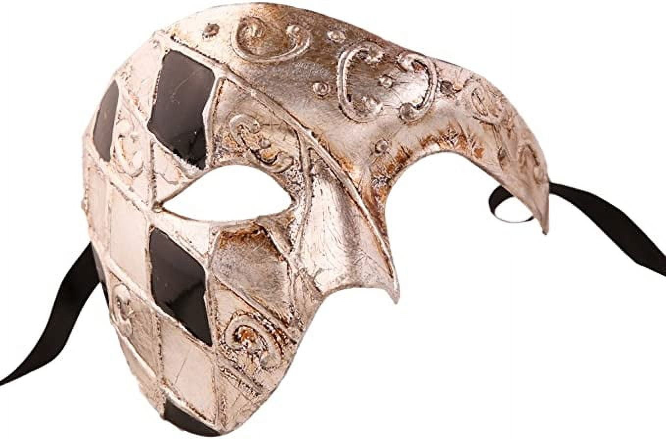  deladola Half Face Masquerade Costume Mask Venetian