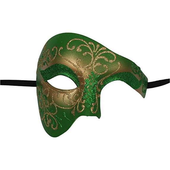 Luxury Mask Vintage Phantom of the Opera Mask – Venetian Half Face Mask – Costume Party, Masquerade Ball Carnival Mardi Gras