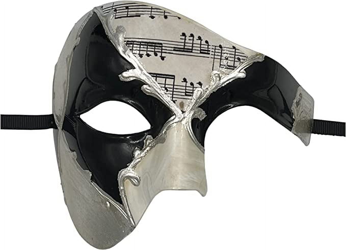 Ilovemasks White Half Face Phantom of The Opera Masquerade Venetian Mardi Gras Mask