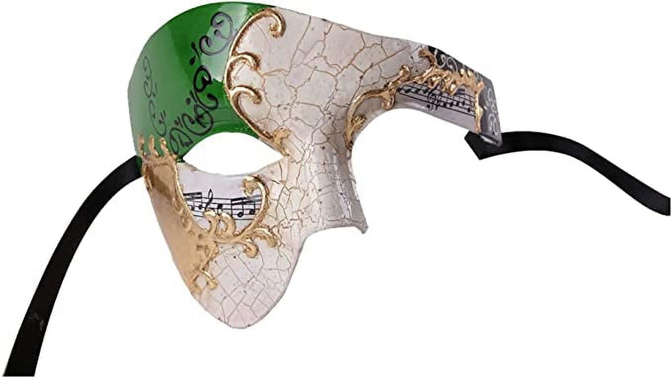 Luxury Mask Vintage Phantom of the Opera Mask ? Venetian Half Face Mask ? Costume Party, Masquerade Ball Carnival Mardi Gras