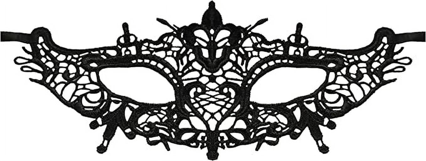Luxury Mask – Women’s Stunning Masquerade Lace Mask – Lace Headpiece for Adult – Disguise for Costume Party, Cosplay & More