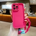 thumbnail image 1 of Luxury Matte Soft Lanyard Rope Phone Case For iPhone 15 14 13 12 11 16 Pro Max X XS Max XR 7 8 Plus Hand Strap Shockproof Cover, 1 of 9