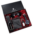 thumbnail image 1 of Luxury Men's Gift Set, 6-Piece Premium Kit with Quartz Watch, Wallet, Belt, Glasses, Keychain & Pen | Elegant Gentleman's Accessory Box for Birthday, Wedding, 1 of 5