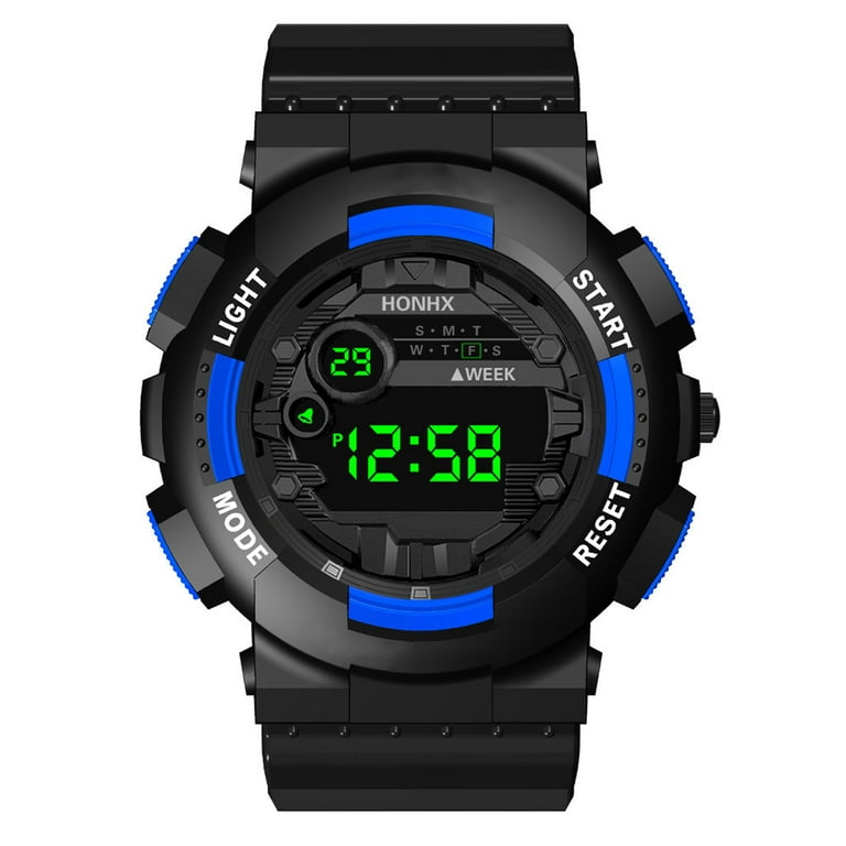 Clearance Luxury Mens Digital LED Watch Date Sport Men Outdoor Electronic Watch Walmart