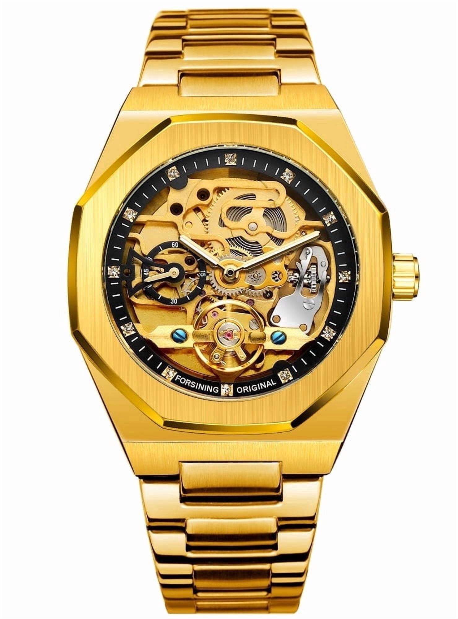 Luxury Mens Mechanical Watch Automatic Selfwind AUTO Watches Waterproof ...