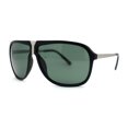 thumbnail image 1 of Luxury Mens Oversized Plastic Racer Mobster Fashion Sunglasses Matte Black Green, 1 of 4