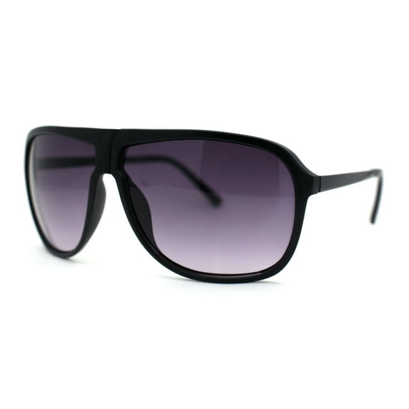 Luxury Mens Oversized Plastic Racer Mobster Fashion Sunglasses Matte Black Purple
