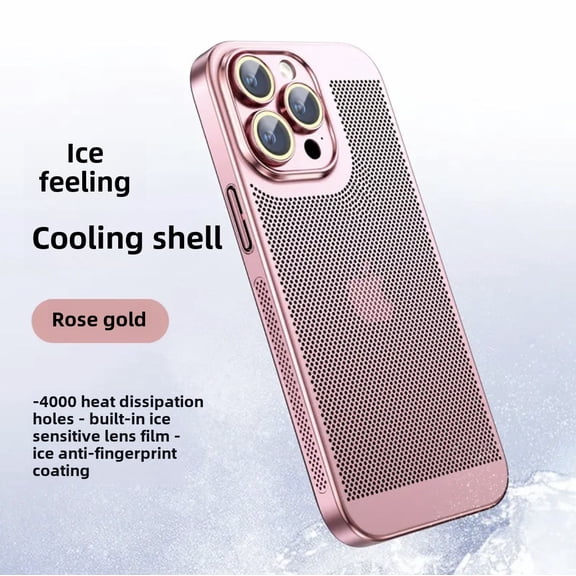 Luxury Mesh Heat Dissipation Electroplated Phone Case for iPhoneXR, iPhoneXS Max, iPhone12Pro Max, iPhone13Pro Max, iPhone14Pro Max, iPhone15promax, , iPhone15pro, iPhone7/8plus, iPhone7/8/SE2