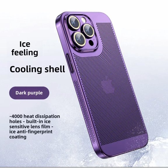 Luxury Mesh Heat Dissipation Electroplated Phone Case for iPhoneXR, iPhoneXS Max, iPhone12Pro Max, iPhone13Pro Max, iPhone14Pro Max, iPhone15promax, , iPhone15pro, iPhone7/8plus, iPhone7/8/SE2
