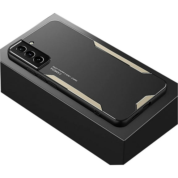 Luxury Metal Phone Case, Frosted Aluminum Alloy Personality Case for Samsung Galaxy Note 20 Ultra 10 Pro 9 8, Shockproof Bumper(Gold,Note 20 Ultra)