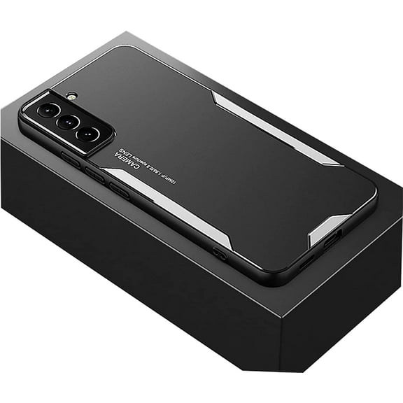 Luxury Metal Phone Case, Frosted Aluminum Alloy Personality Case for Samsung Galaxy Note 20 Ultra 10 Pro 9 8, Shockproof Bumper(Silver,Note 9)