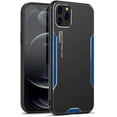 thumbnail image 1 of Luxury Metal Phone Case, Frosted Aluminum Alloy Personality Case for iPhone 13 Pro Max 12 11 X XS XR Mini 7 8 Plus, Shockproof Bumper(Blue,13), 1 of 8