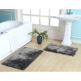 thumbnail image 1 of Luxury Microfiber Bath Rug Set - 20”X32”/23”X39” - Grey, 1 of 3