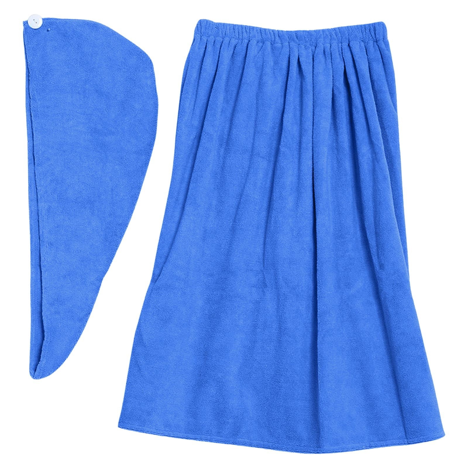 Microfiber Bath Towel Wrap for Women Adjustable Soft Shower Cover Up Quick Drying Hair Body Towel Robe Dress for Spa Hotel Beach Pool Travel 27.56 x 55.12 Inches