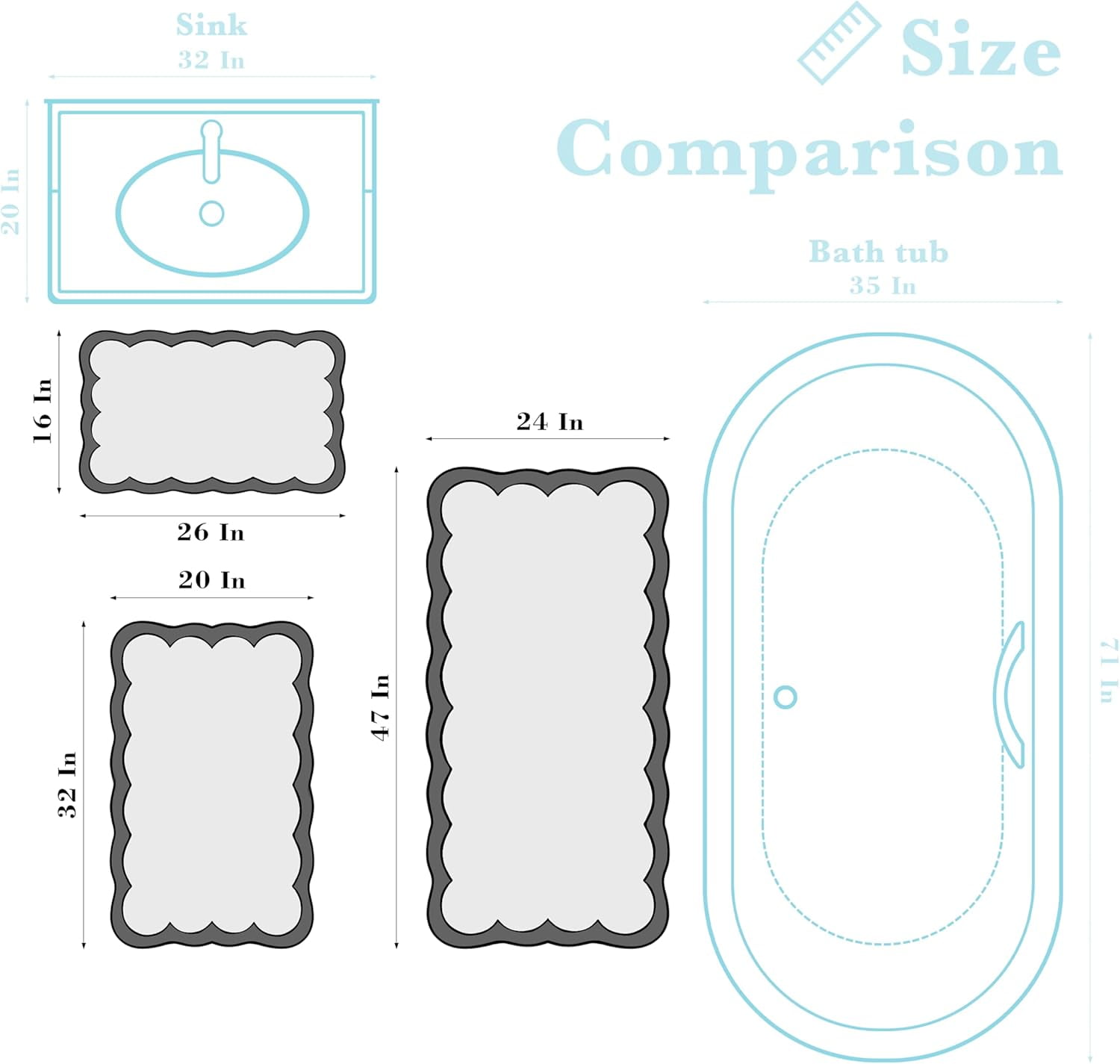 U-Shaped Toilet Rug With Bow Design - Pink Plush Bathroom Mat With Non-Slip Backing
