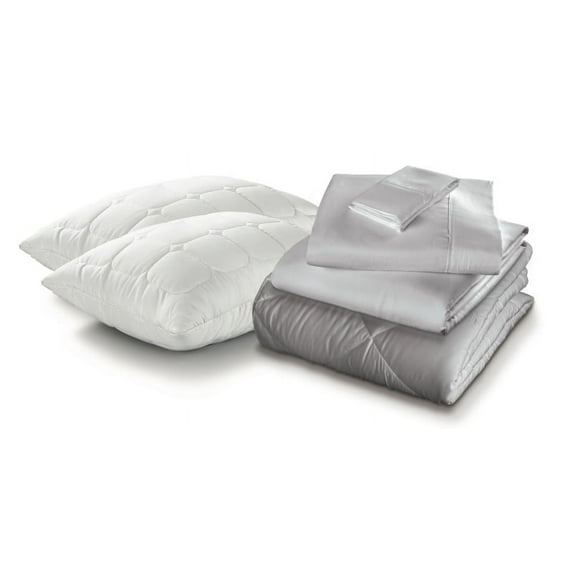 Luxury Microfiber Sleep Kit Ensemble: Pillows-Sheets-Comforter - Full