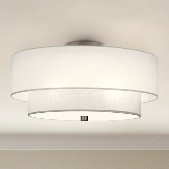 Luxury Mid Century Modern Ceiling Light, Brushed Nickel, UQL5036