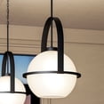 thumbnail image 1 of Luxury Mid-Century Modern Pendant, 21.625H x 16.125W, with Modern Style, Midnight Black, UHP4345 by Urban Ambiance, 1 of 5
