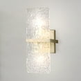 thumbnail image 1 of Luxury Mid Century Modern Wall Sconce, Small Size: 15''H x 4.5''W, with Eclectic Style Elements, Gilded Silver Finish, UHP4956 from the Kenton Collection by Urban Ambiance, 1 of 5