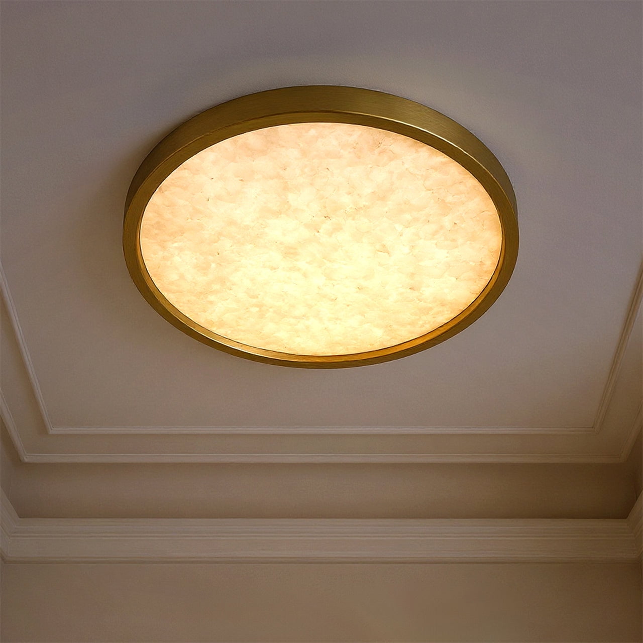 Luxury Minimalist Ceiling Light, Brushed Gold, UQL6252