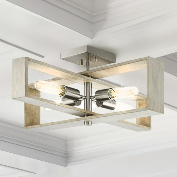 Luxury Minimalist Ceiling Light, Brushed Nickel, UHP4916