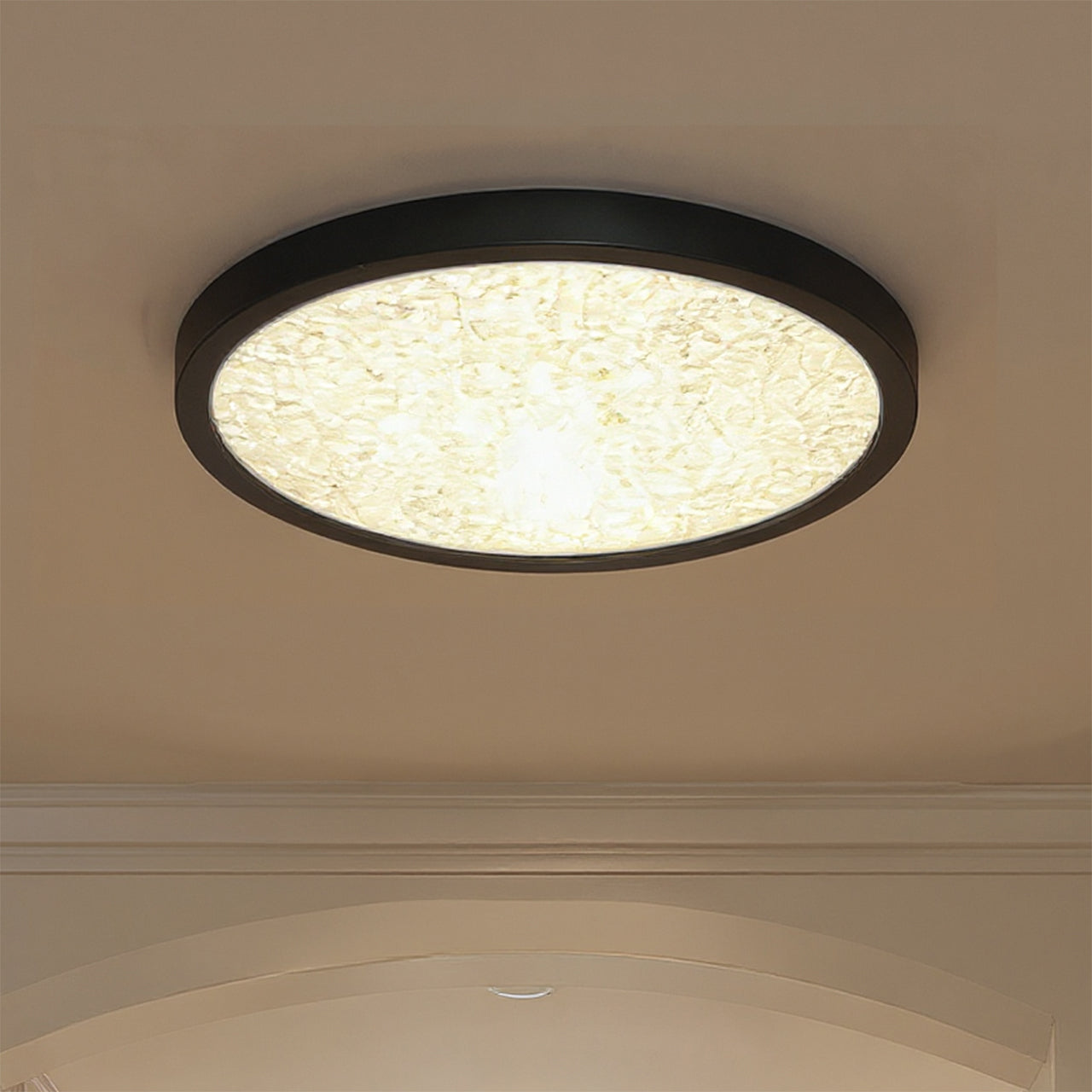Luxury Minimalist Ceiling Light, Earth Black, UQL6256
