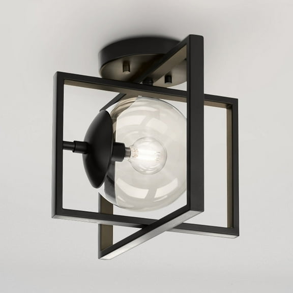 Luxury Minimalist Ceiling Light, Matte Black, UHP4440
