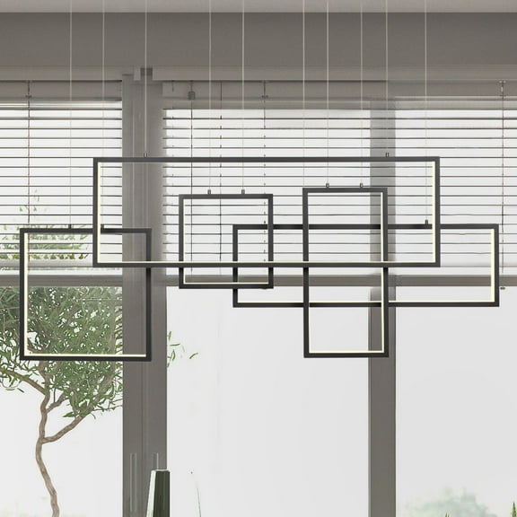 Luxury Minimalist Chandelier, Western Bronze, UQL4621