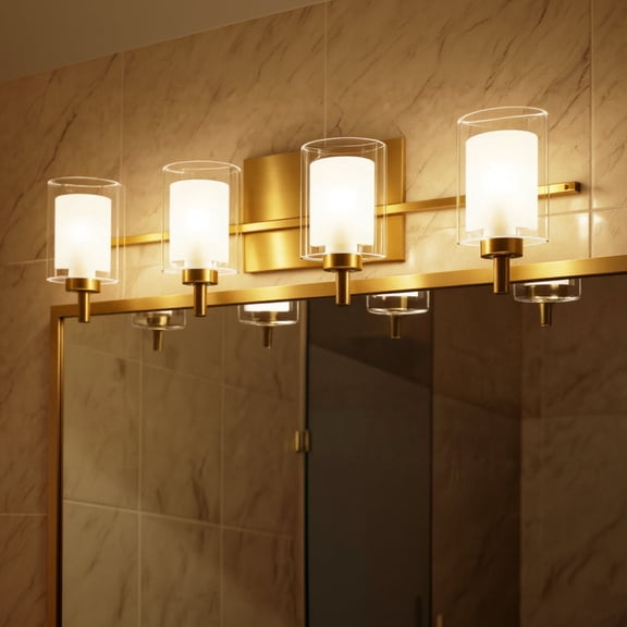 Luxury Modern Bath Light, Brushed Gold, UQL6202