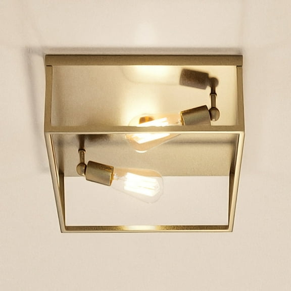 Luxury Modern Ceiling Light, 4.5H x 12W, with Mid-Century Modern Style, Satin Gold, UHP4031 by Urban Ambiance