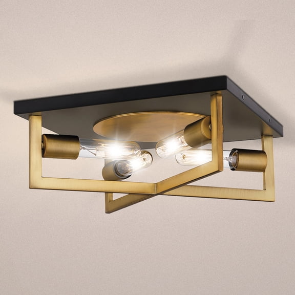 Luxury Modern Ceiling Light, Aged Brass, UQL4580