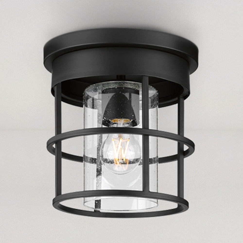 Luxury Modern Ceiling Light, Matte Black, UHP4491