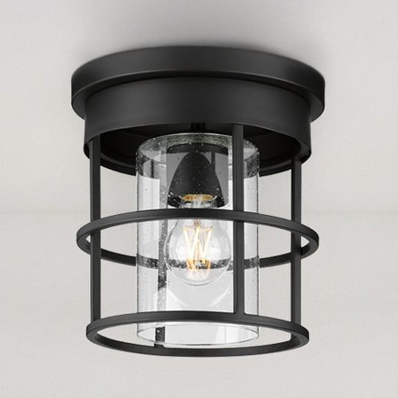 Luxury Modern Ceiling Light, Matte Black, UHP4491