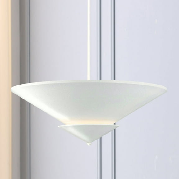 Luxury Modern Ceiling Light, White Plaster, UHP5050