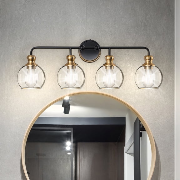 Luxury Modern Farmhouse Bath Light, Matte Black, ULB2411