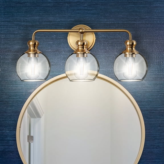 Luxury Modern Farmhouse Bath Light, Satin Gold, ULB2412