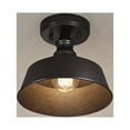 thumbnail image 1 of Luxury Modern Farmhouse Ceiling Light, 7''H x 10''W, Dark Bronze Finish, Athlone Collection, by Urban Ambiance, 1 of 8