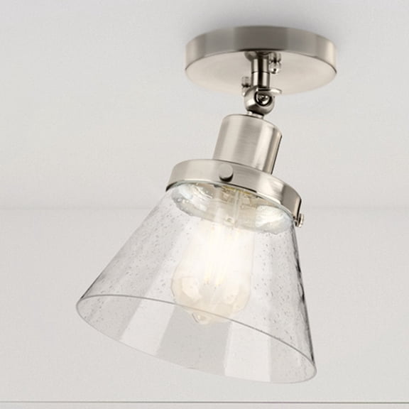 Luxury Modern Farmhouse Ceiling Light, Brushed Nickel, UHP4662