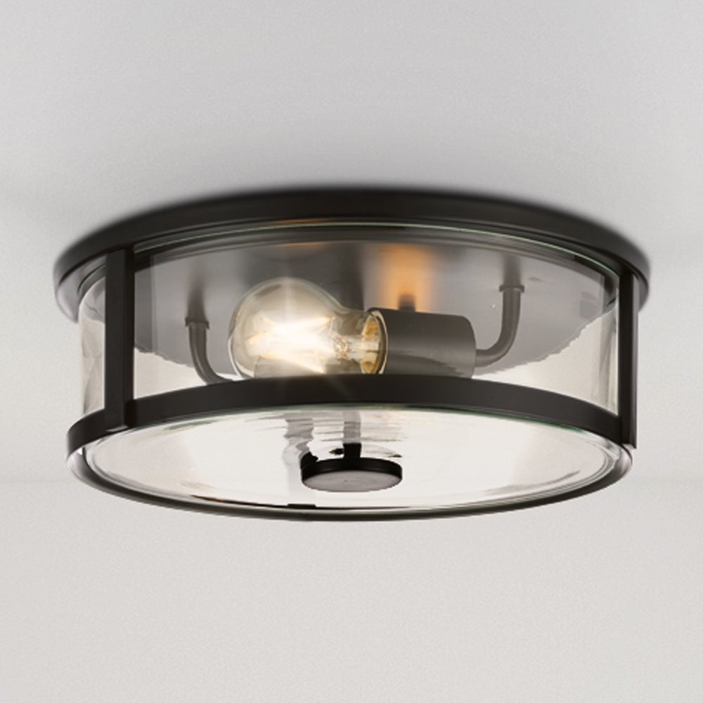 Luxury Modern Farmhouse Ceiling Light, Matte Black, UHP4596