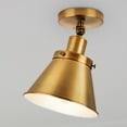thumbnail image 1 of Luxury Modern Farmhouse Ceiling Light, Vintage Brass, UHP4667, 1 of 5