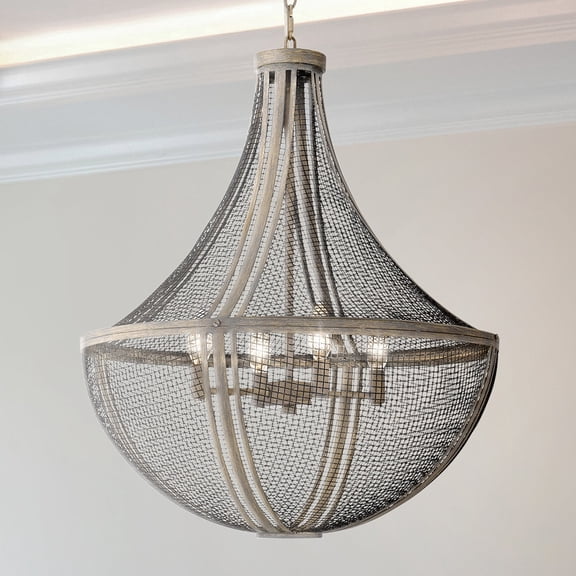 Luxury Modern Farmhouse Pendant, Distressed Grey Wood, UQL5410