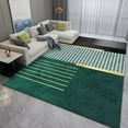 thumbnail image 1 of Luxury Modern Geometric Living Room Carpets Home ration Golden Green Rugs for Bedroom Washable Fluffy Large Area Mat Bedside, 1 of 5